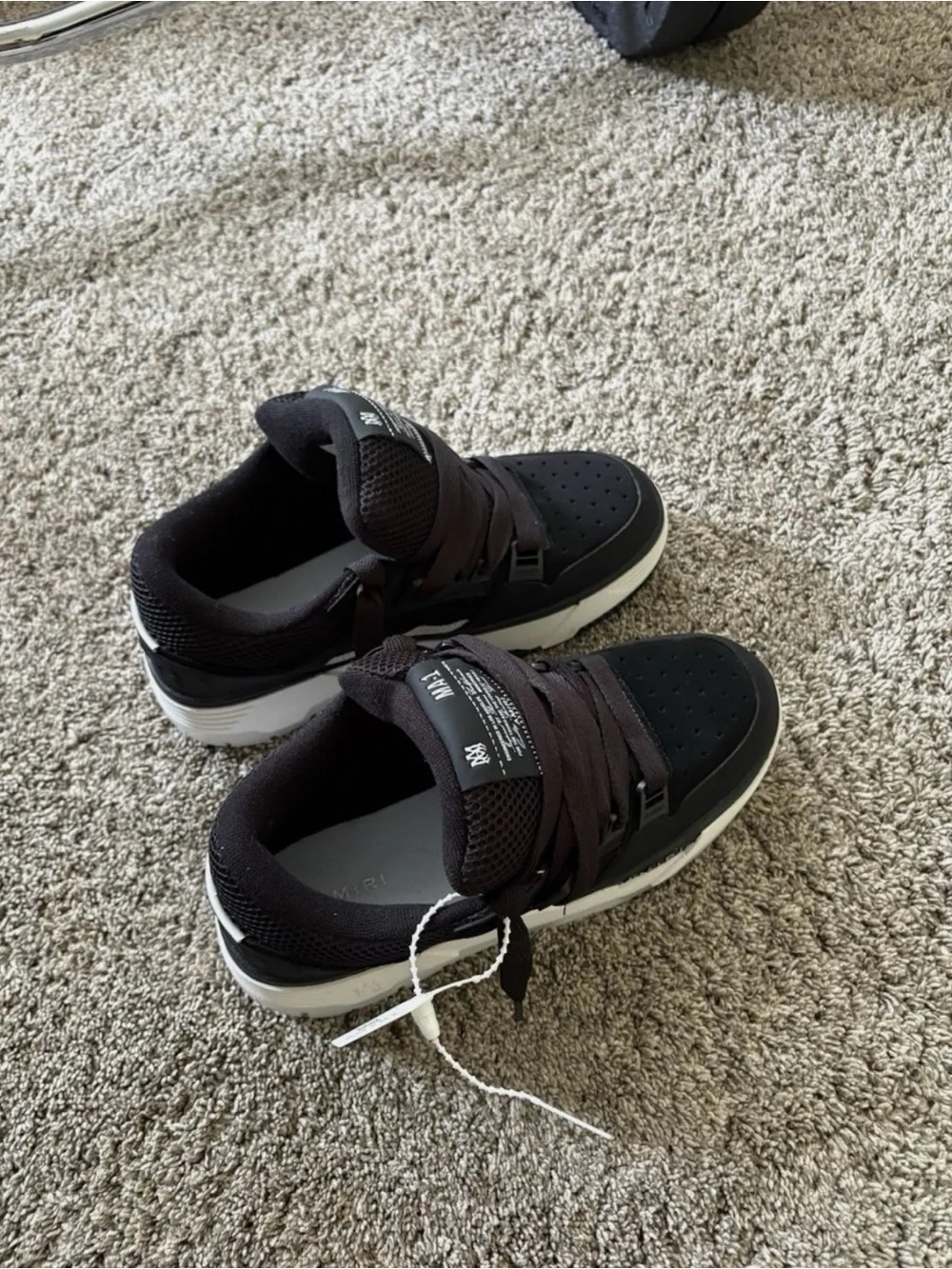 AMIRI Black and White MA-1 Low-Top Sneakers